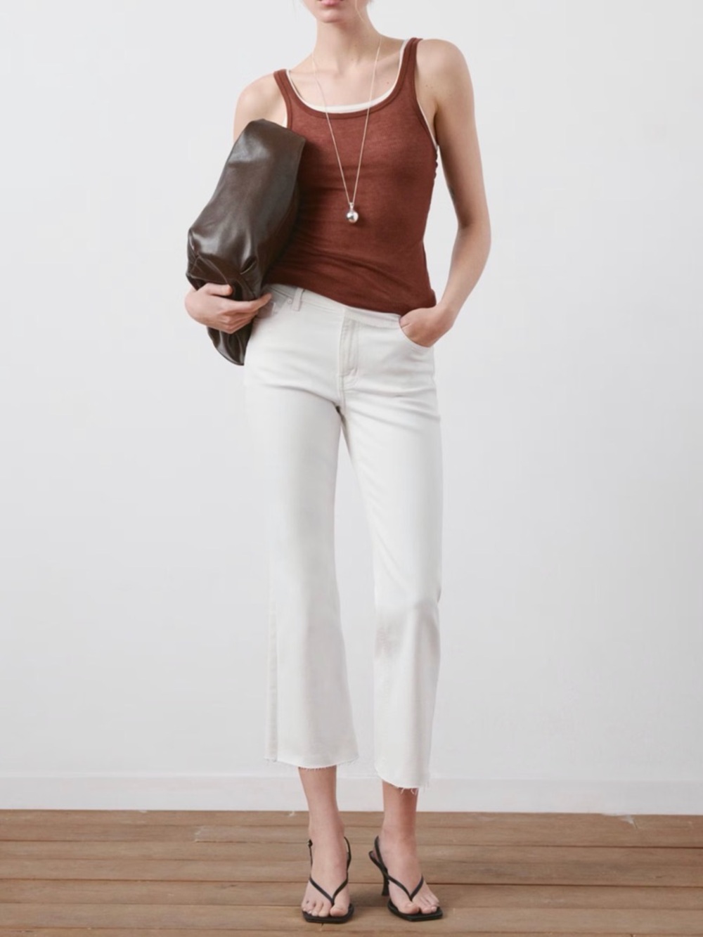 Mango White Jeans